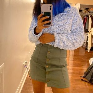 F21 Olive Green Skirt